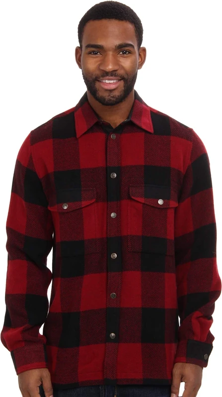 Fjallraven Canada Shirt M Long Sleeved T-Shirt - Red, S