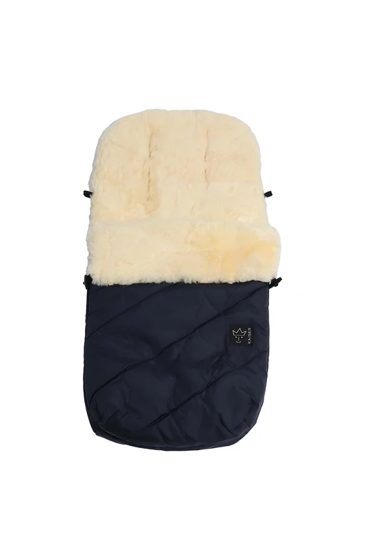Kaiser Foot Muff - 100% Lambskin Lining, Washable, Navy, CARRIER_BAG_CASE