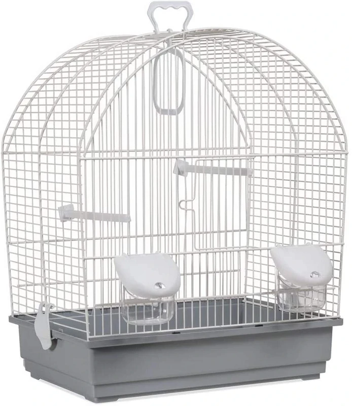 Voltrega Mirabel Bird Cage in with Pink Base, 41 x 25½ x 48 cm
