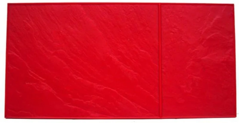 BonWay 32-482 18/36-inch Slate Urethane Decorative Concrete Texture Mat - Red