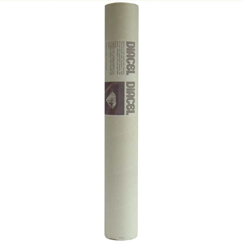 Diacel Film Acetate Roll, Clear, 610mm x 10m, 75 Microns, For Use With Specialised Markers, Film Colours And Chinagraph, Crystal Clear Film