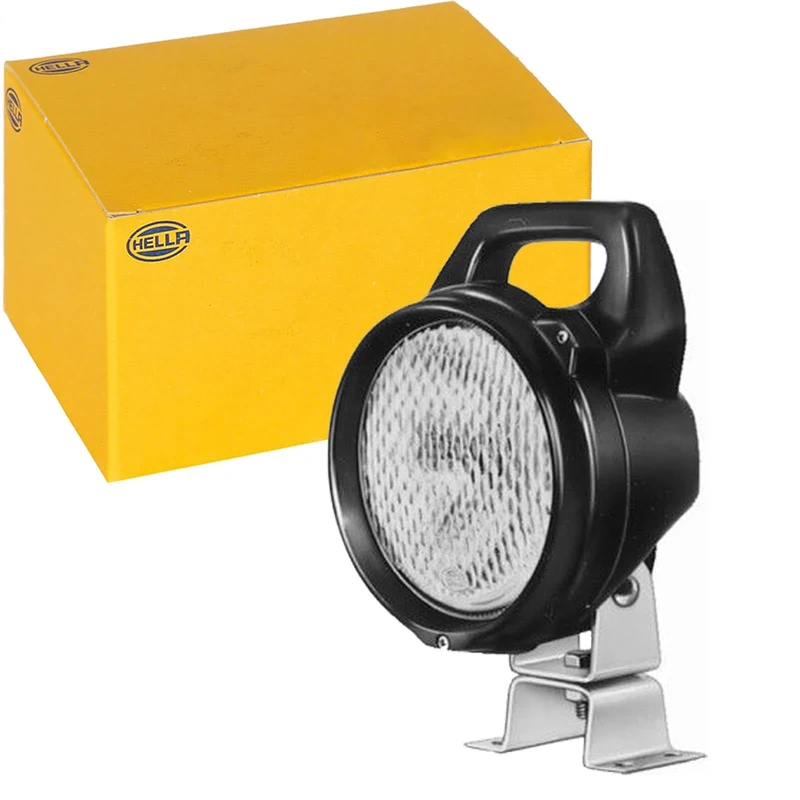 HELLA 1G4 003 470-001 Halogen-Worklight - Matador - 12/24V - mounting/Screw Connection - Four-point mounting - Short distance lighting - Plug: open cable ends