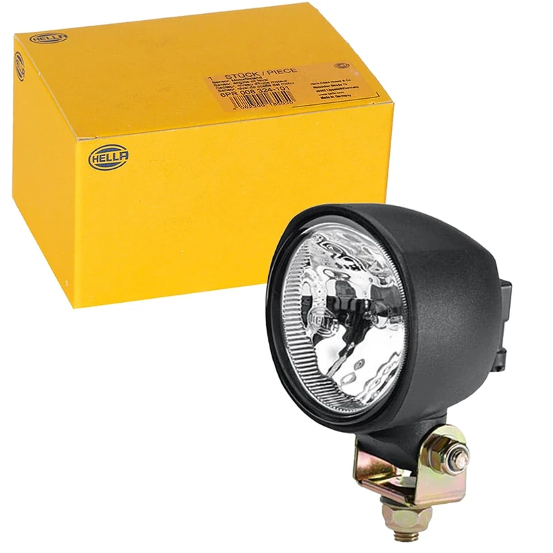 HELLA 1G0 996 176-141 Halogen-Worklight - Modul 70 - 12V - mounting/Bolted - Suspended/Swivelling Mounting Bracket - Long-range illumination - Plug: Protected contact plug