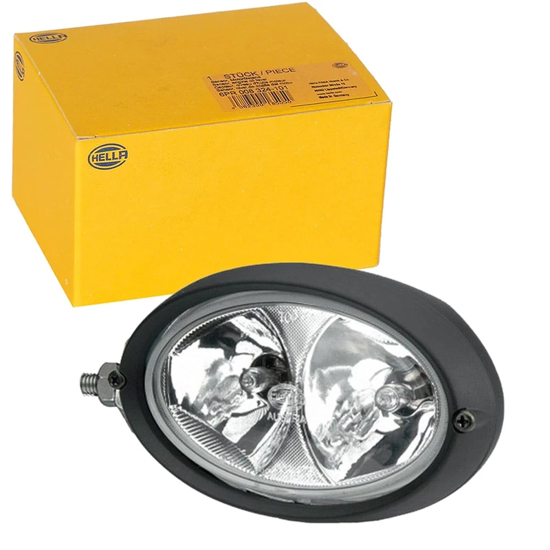 HELLA 1GA 996 161-331 Halogen-Worklight - Oval 100 - 12V - mounting/Bolted - for horizontal fastening - Long-range illumination - Plug: AMP