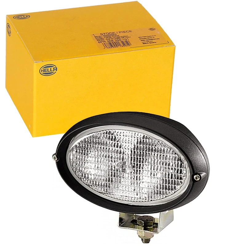 HELLA 1GA 996 161-291 Halogen-Worklight - Oval 100 - 12V - mounting - Vertical - Surface Lighting - Cable: 2000mm - Plug: AMP