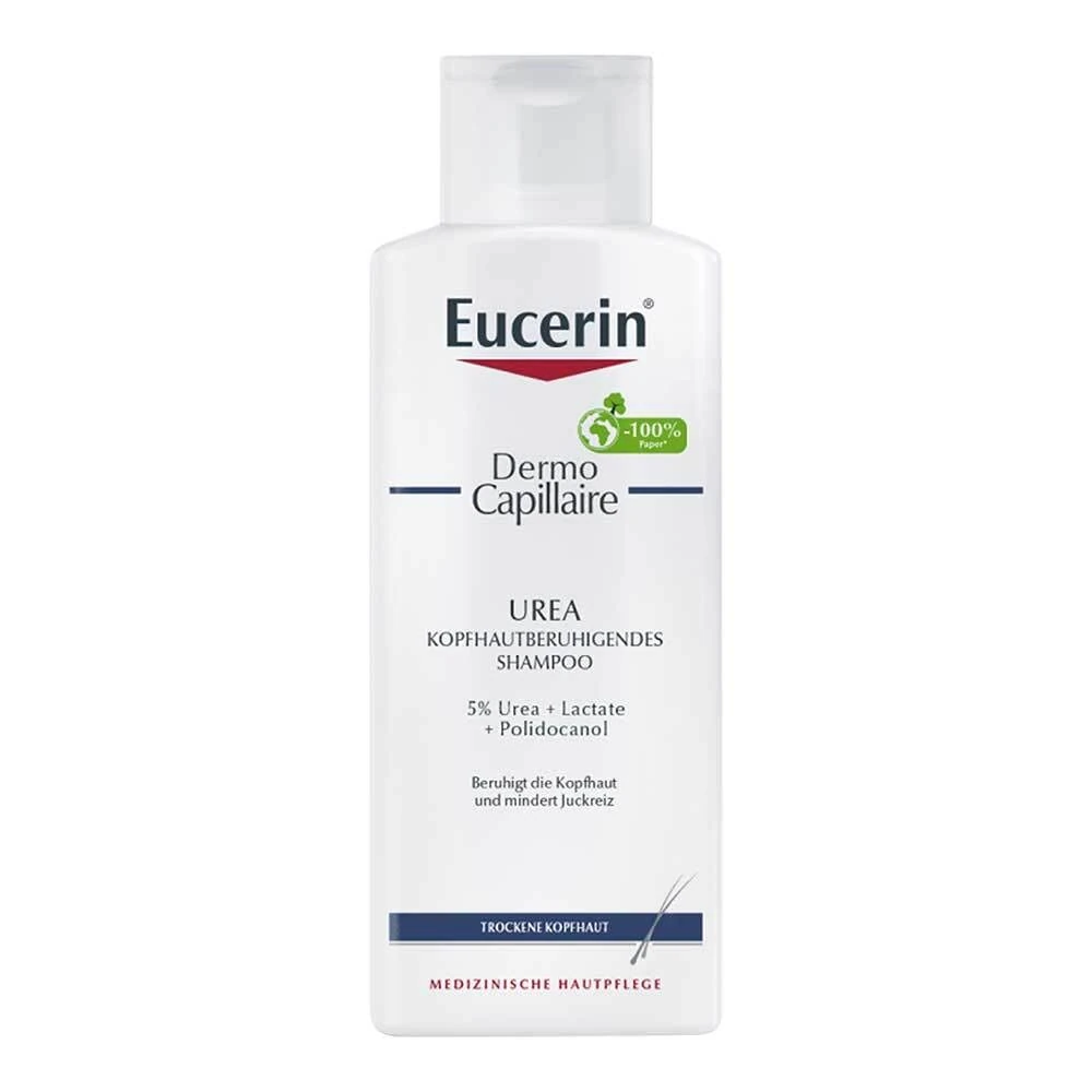 Eucerin DermoCapillaire kopfhautberuhigendes Urea Shampoo, 250 ml Shampoo