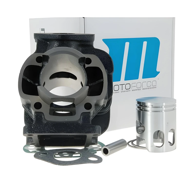 Motoforce Replacement Cylinder Kit 50cc for 10 mm Gudgeon Pin EUROII AC Aprilia Amico 1991 – 1992, ('93)/GL Sport SR 50 (Up To 1994), Slider, MBK Booster, Yamaha BWs, Stunt, Target, Zuma