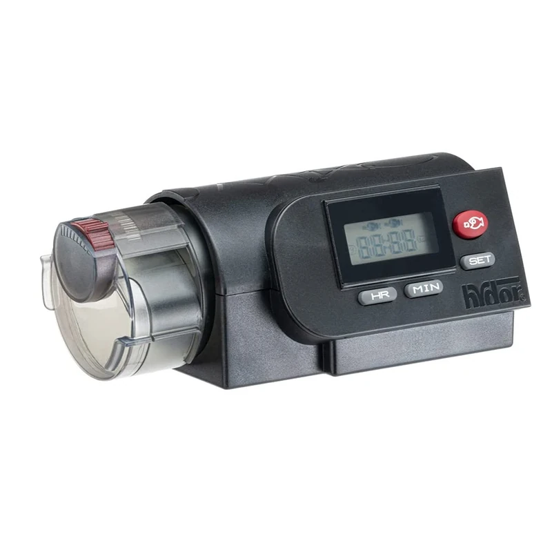 Hydor Automatic Digital Feeder MIXO for Aquariums, Fish Food, 90 ml, Programmable, Max 2 Servings per Day