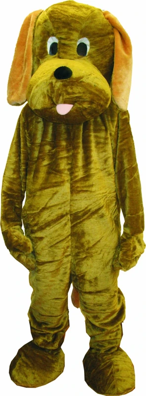 Dress Up America Adult Puppy Mascot Costume Set, multi-colored, Adults One Size (Waist 60 Inch, Height 75 Inch)