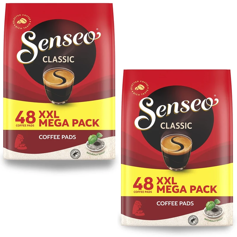 Senseo Regular / Classic Roast, Pack of 2, 2 x 48 Coffee Pads