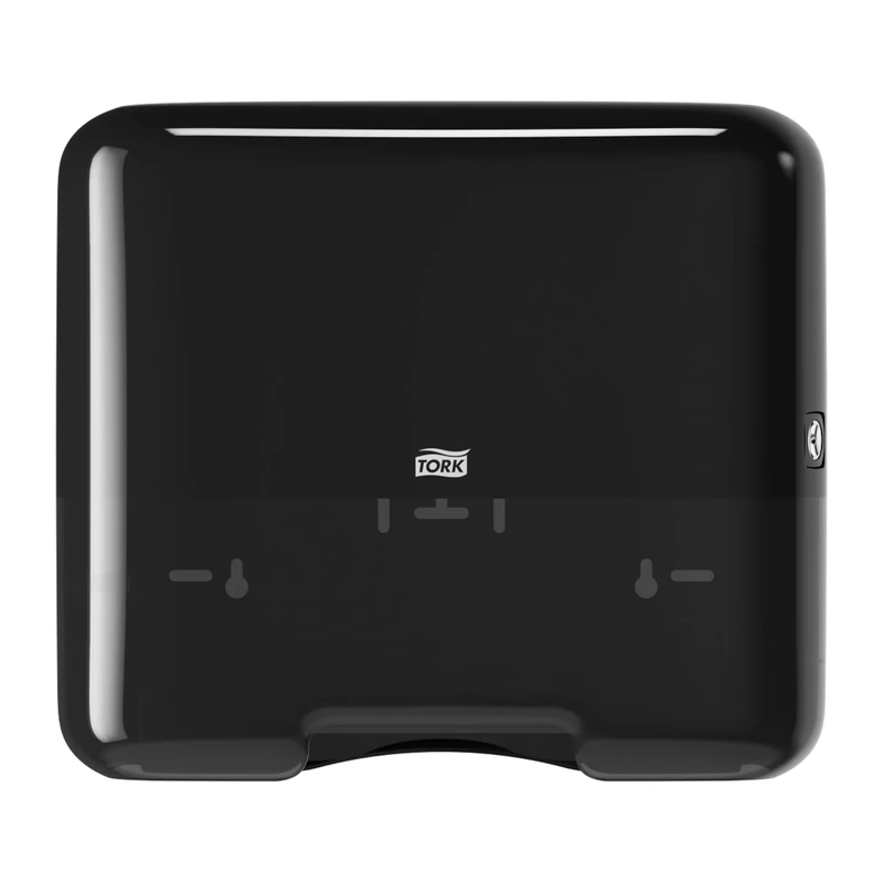 Tork Singlefold Mini Hand Towel Wall Mounted Dispenser Black H3, One-at-a-Time Dispensing, Elevation Range, 553108