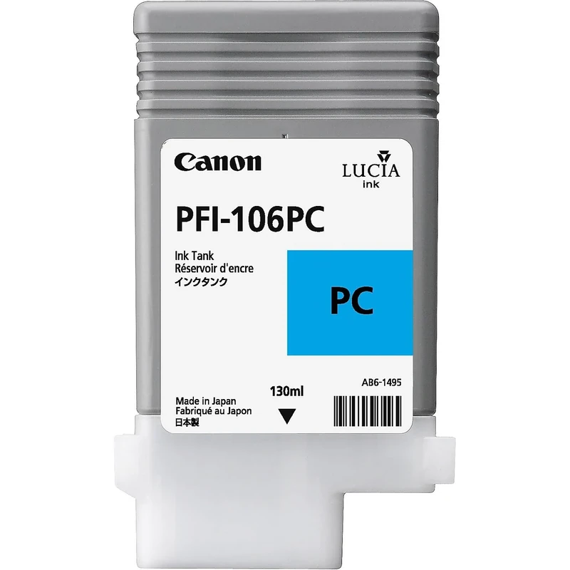 Canon PFI106PC 130ml Photo Ink Cartridge - Cyan
