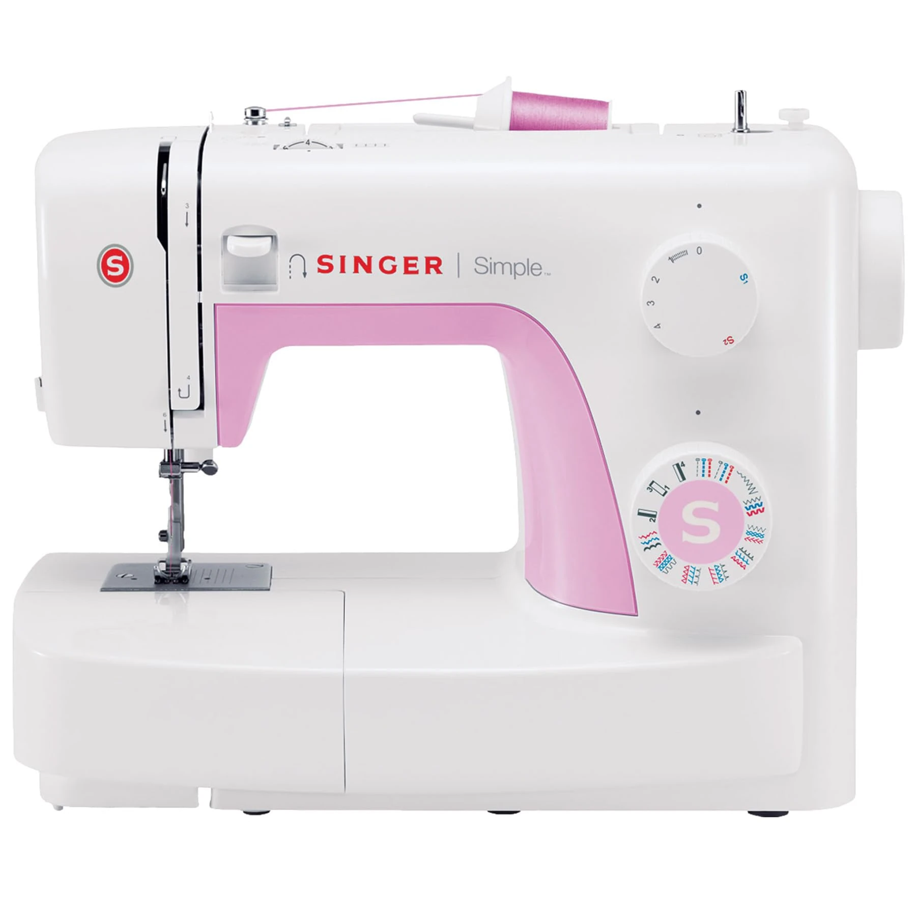 Singer3223 Simple Sewing Machine (pink/white)