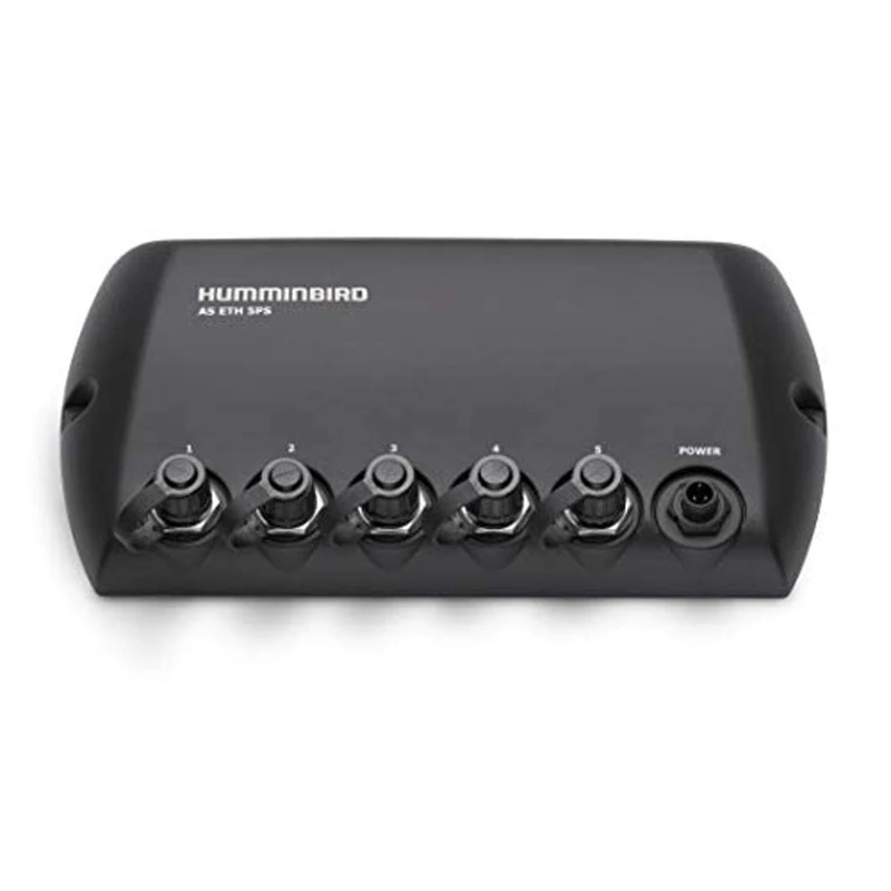 Humminbird 408450-1 5 Port Ethernet Switch, Black - Image 1
