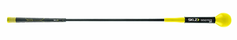 SKLZ Gold Flex Golf Swing Trainer – Enhance Swing Tempo, Strength & Flexibility, 101.6cm, Ideal Pre-Round Warm-Up Aid, Improves Accuracy, Reduces Slices, Portable & Course-Legal Training Tool