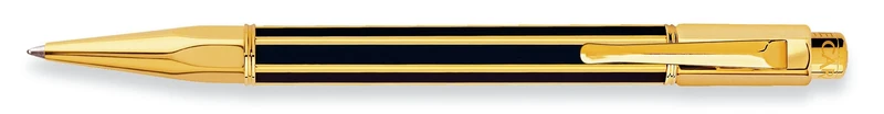 Caran d'Ache Varius Gold Plated Ballpoint Pen - China Black