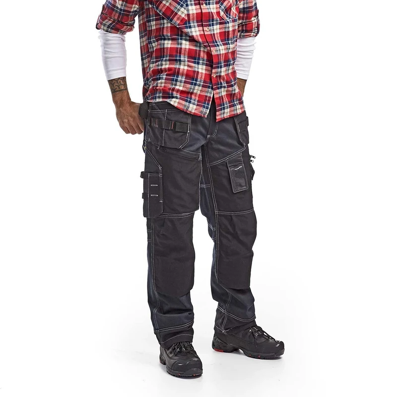 Blakläder 150011408999C146 Size C146 Craftsman Trousers - Navy Blue/Black