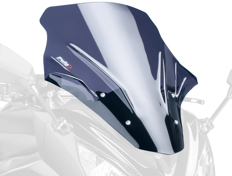 Puig 5998F Racing Screen for Kawasaki ER-6F 2012-2014, Dark Smoke, Medium