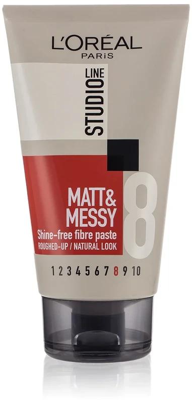 L'Oreal Paris Studio Line Shine-Free Fibre Paste For Matt and Messy Look, 150 ml (Pack of 1)