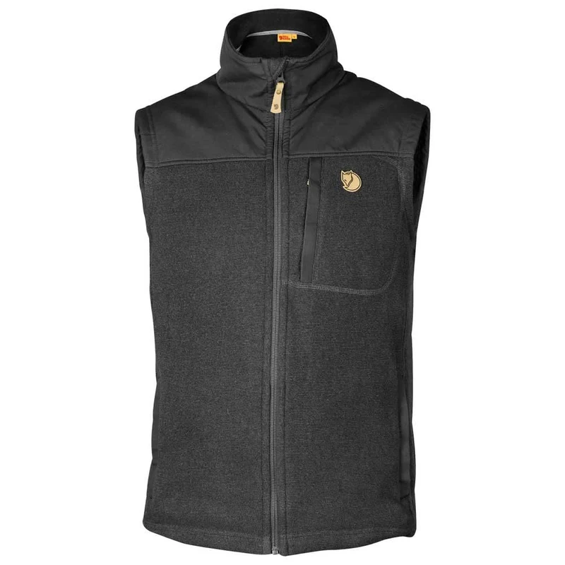Fjällräven FJÄLLRÄVEN Men's Buck Fleece Vest, Grey, L UK
