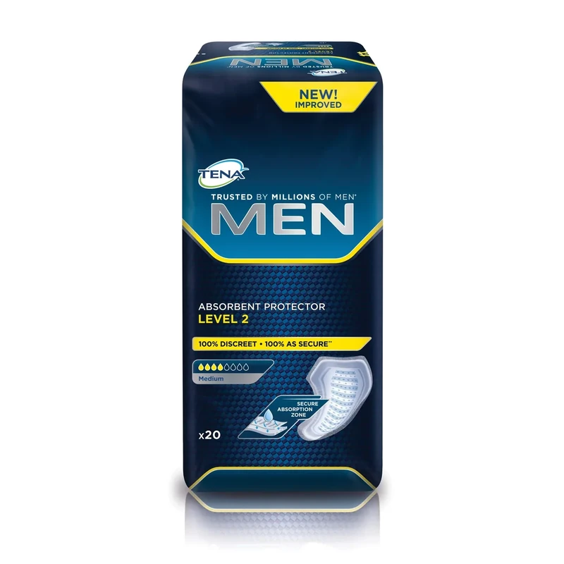 VAT EXEMPT Tena Men Level 2 Super Saver 6 Packs Of 20