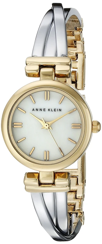 ANNE KLEIN Women's AK-1171MPTT Two-Tone Stainless-Steel Quartz Watch with Mother-of-Pearl Dial - Image 1