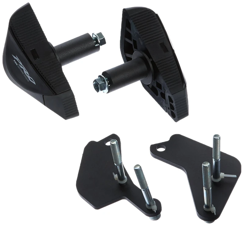 Puig 6068N Pro Frame Sliders for Kawasaki ER-6F 2012-2015, Black, Medium