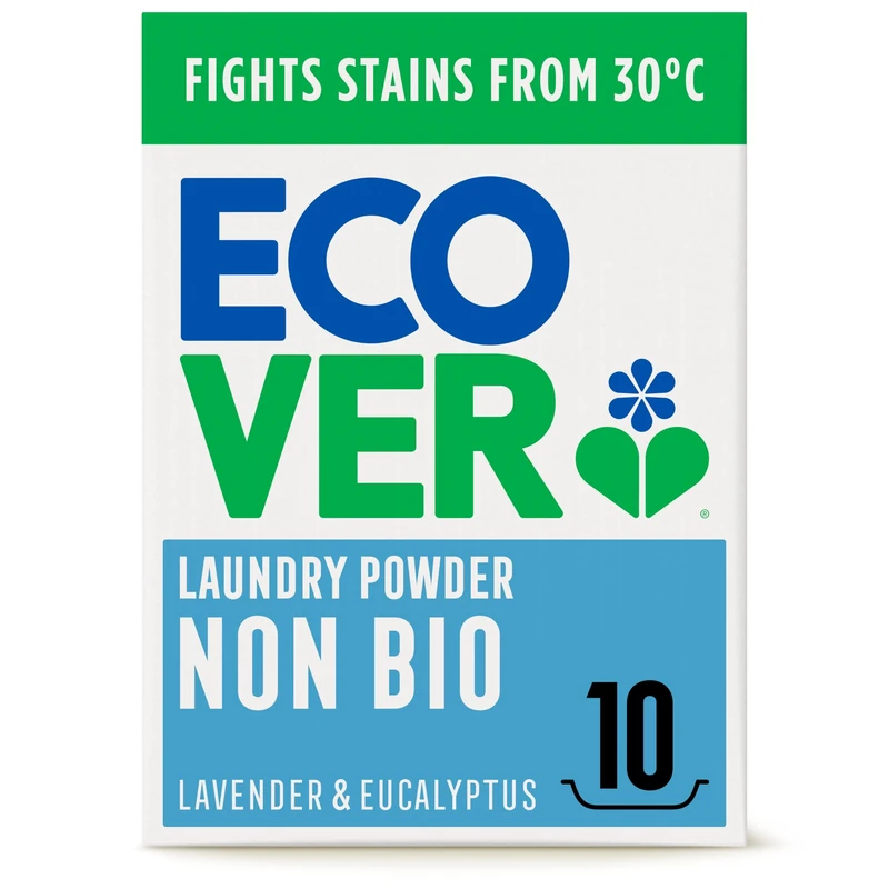 Ecover Zero Non-Bio Laundry Detergent Powder, For Sensitive Skin, Laundry Washing Detergent for Baby Laundry, 1 x 10 Washes, 1 x 750 g