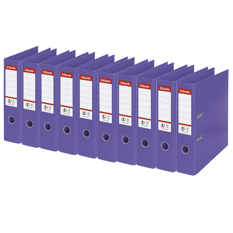 Esselte 811530 No. 1 Power Lever Arch File A4 75 mm Violet - Pack of 10