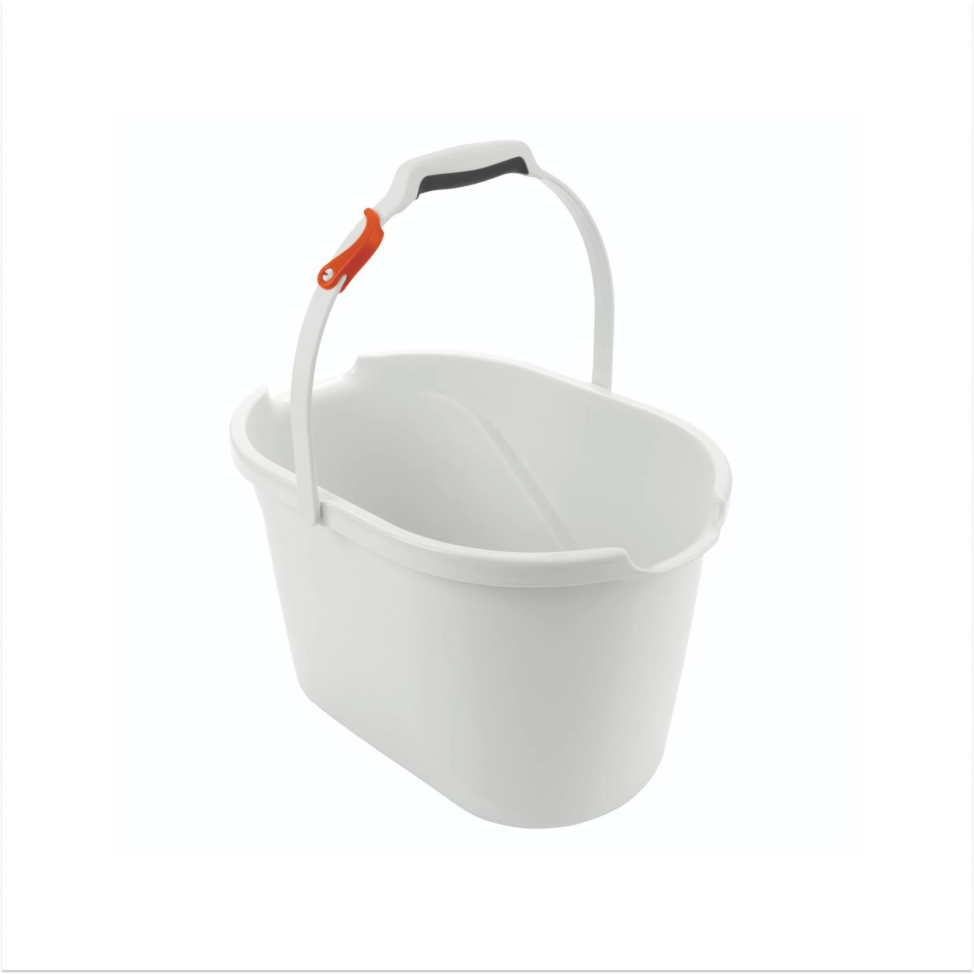 OXO Good Grips Angled Measuring Bucket - Innovative Design with Top-View Measurements for Easy Cleaning, Detergent Measuring, and Mop Storage