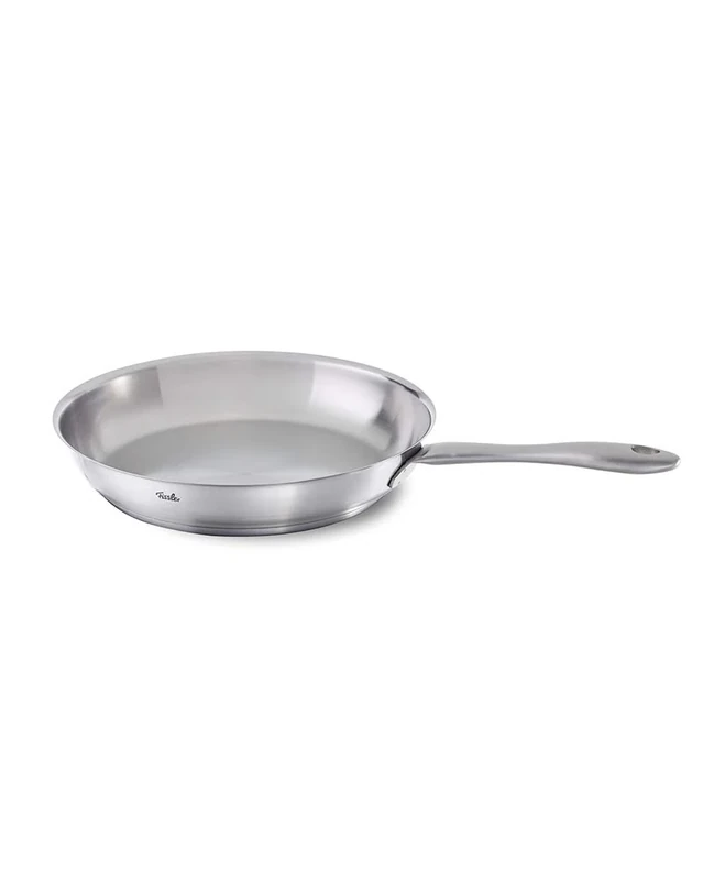 Fissler Catania/Stainless Steel Frying Pan (Diameter 24 cm), Uncoated Saute Pan, Ideal for Crisp Frying, All Types of Hobs - Including Induction