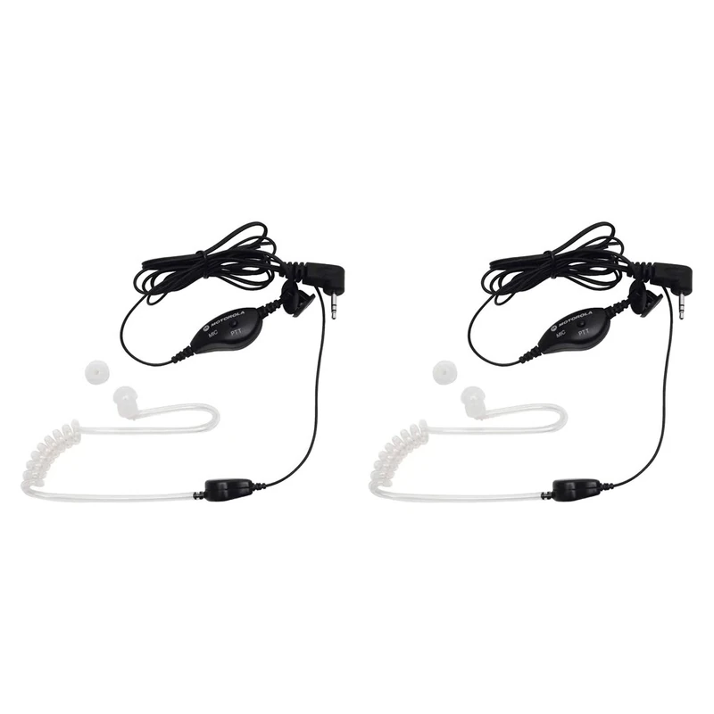 MOTOROLA 2 WAY SURVEILLANCE HEADSET W/ PPT MICROPHONE - Image 1