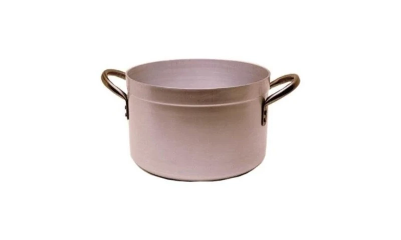 Genware 705-30 Aluminium Stewpan with Lid, 14L Capacity