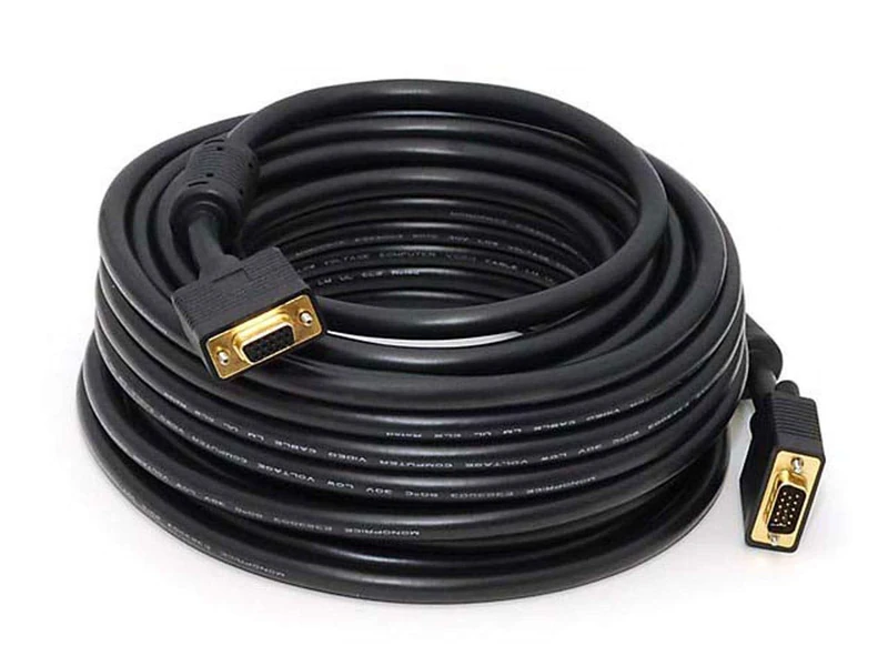 Monoprice 103619 50 ft Super VGA M/F CL2 Rated Cable with Ferrites