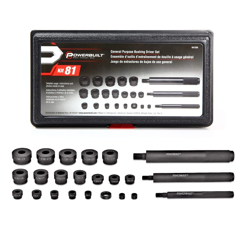 Powerbuilt 641335 General Purpose Bushing Driver Kit - Image 1