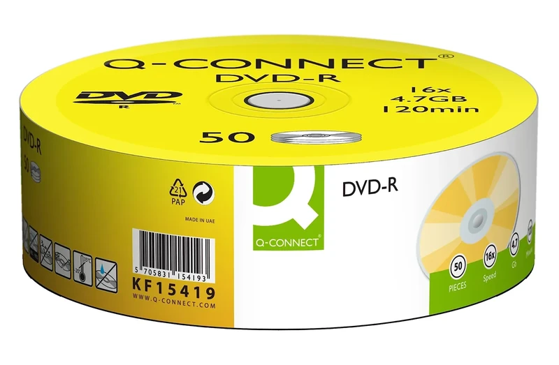 Q-Connect DVD-R 4.7GB Cake Box (Pack of 50) KF15419