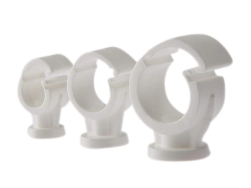 ForgeFix Pipe Clip - Single Cliplock - 28mm - White - Box 100