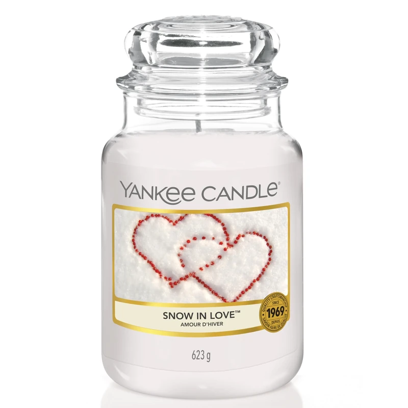Yankee Candle Scented Candle | Snow In Love Large Jar Candle | Long Burning Candles: up to 150 Hours