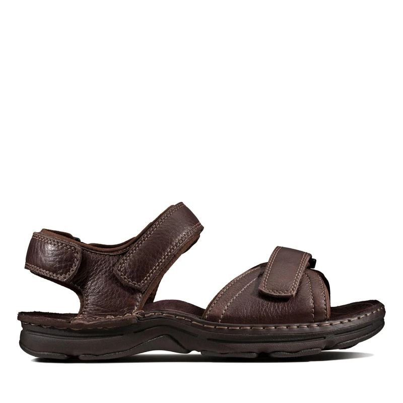 Clarks Men's Atl Part Sandals, Braun (Dark Brown Lea), 7 UK