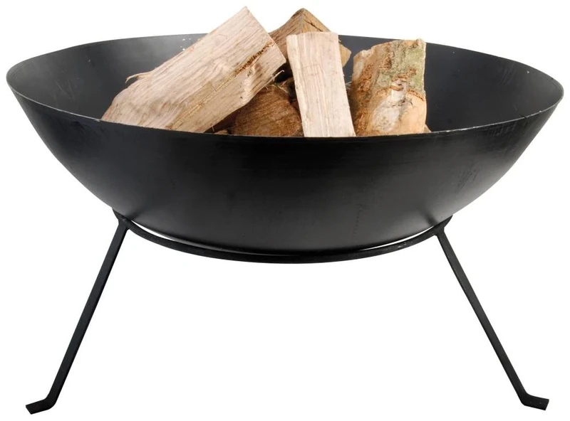 Esschert Design FF114 Steel Fire Bowl, Black, 14.0 in*23.0 in*23.0 in