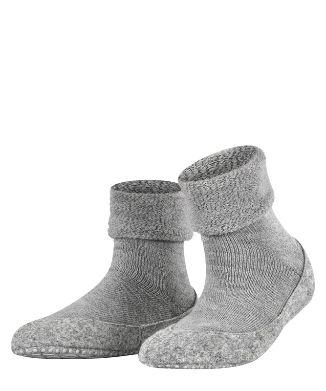 FALKE Cosyshoe W Hp Wool Grips On Sole 1 Pair Grip socks, Grey Light 3400, 5.5/6.5 UK