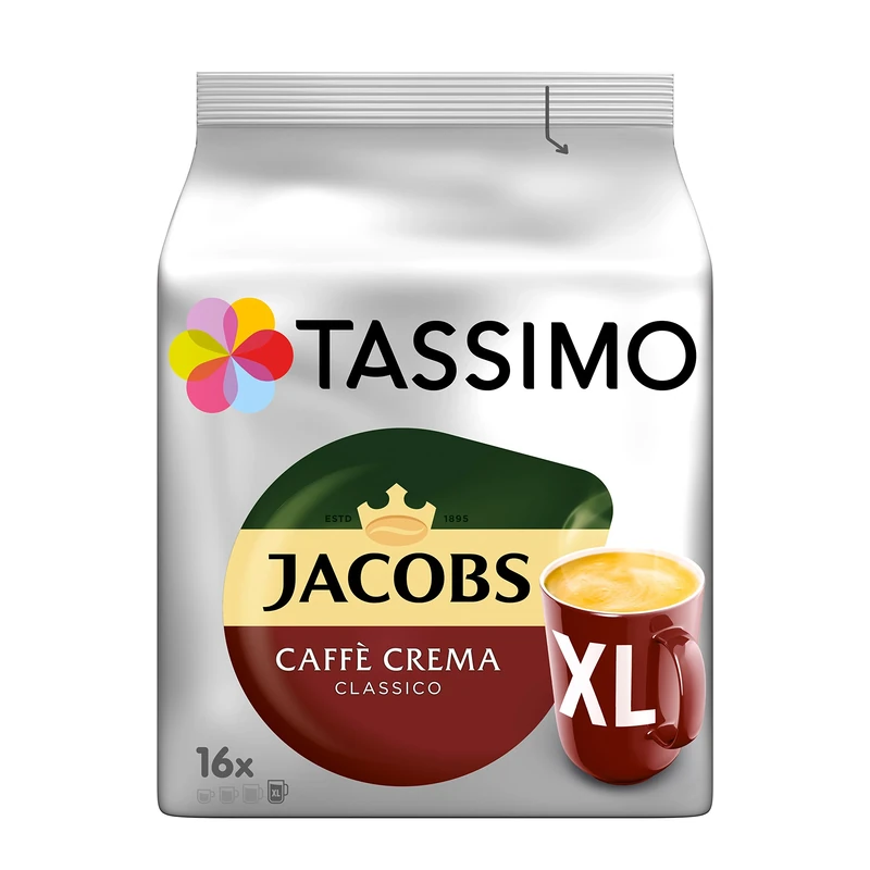 Tassimo Jacobs Caffe Crema Classico X-Large (Pack of 5)