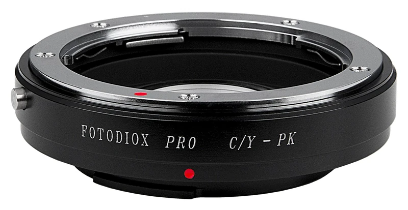 Fotodiox PRO Lens Mount Adapter, Contax Yashica (C/Y) Mount Lens to Pentax K (PK) Mount DSLRS Cameras, CY-PK PRO