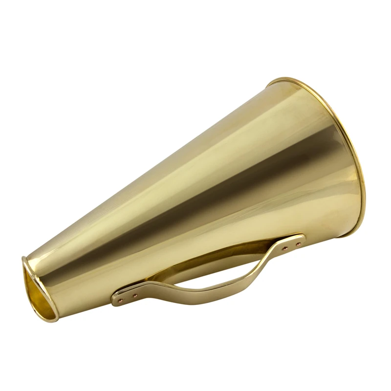 Brass Henley Megaphone, 31 cm, Nicht zutreffend, Not Applicable.