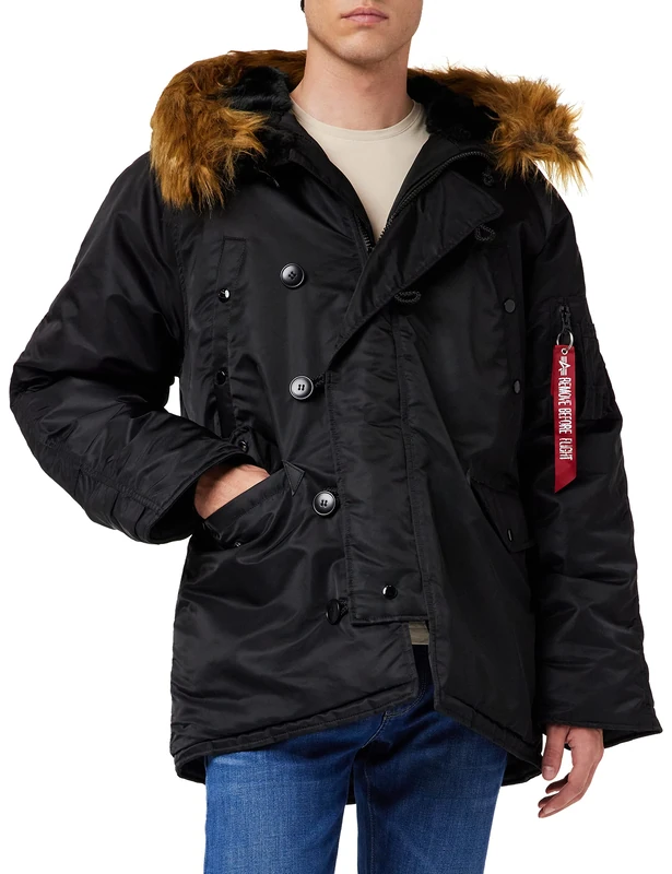 Alpha Industries N3B Winter Jacket for Men Black