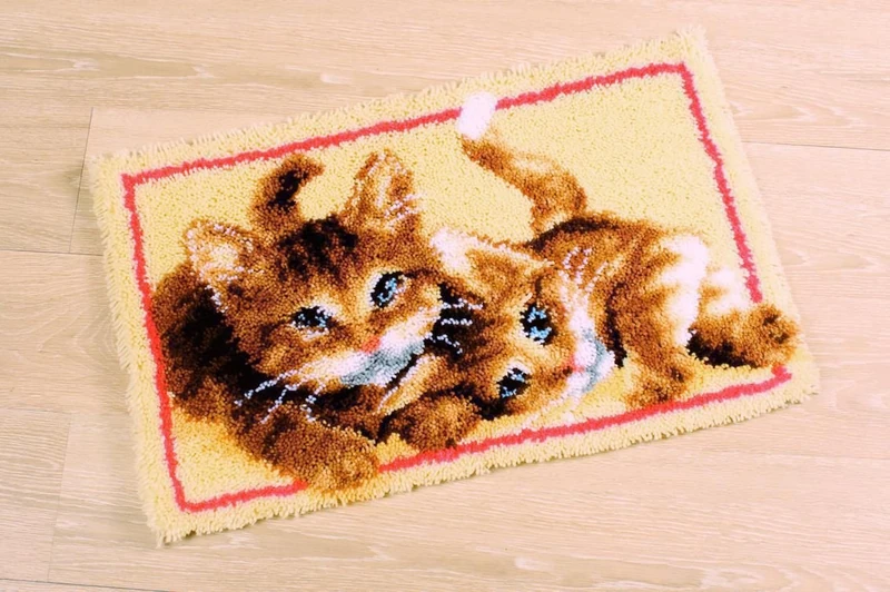 Vervaco Kittens Latch Hook Rug, Multi-Colour