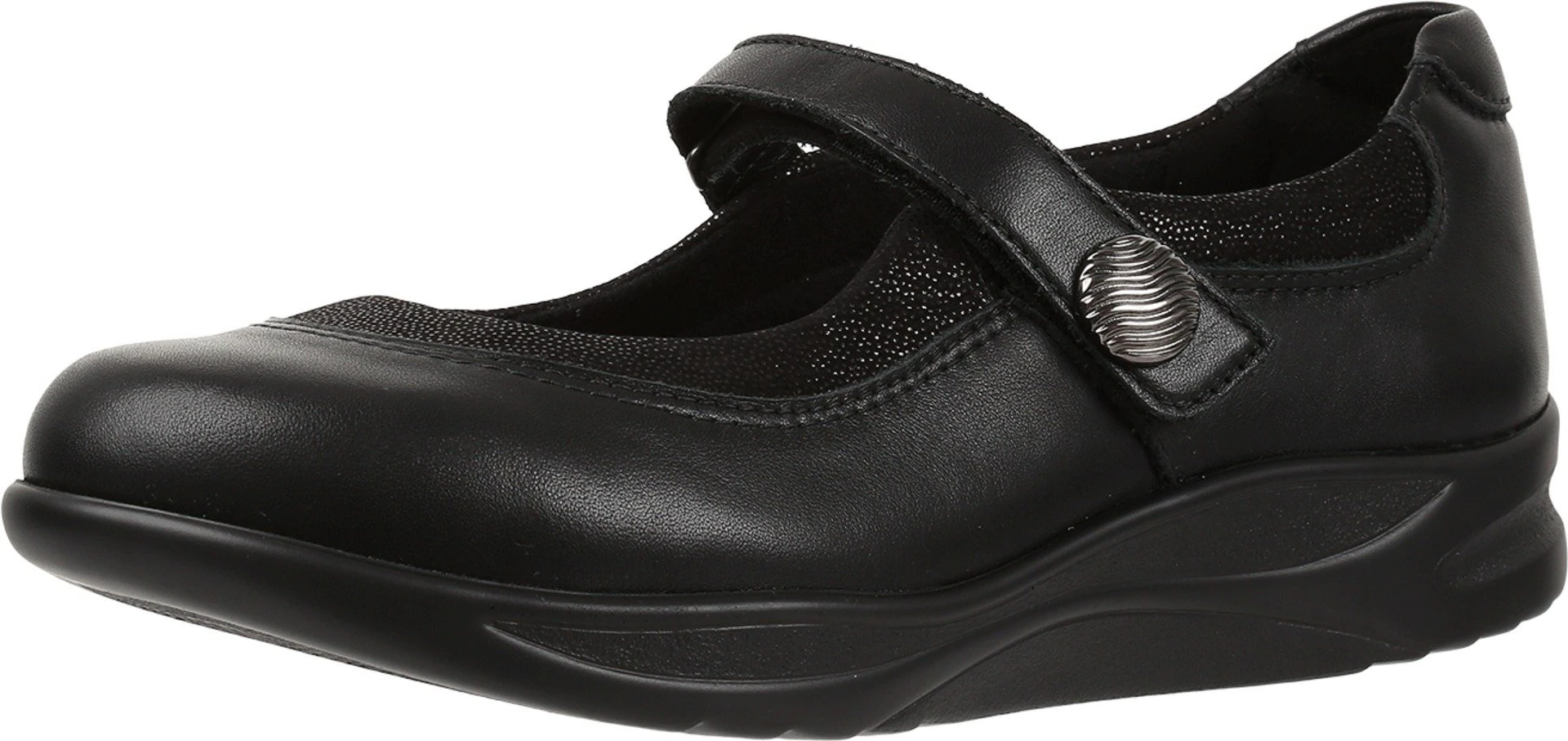 SAS Women's Leather, Roamer Slip on Shoe Black 10.5 W