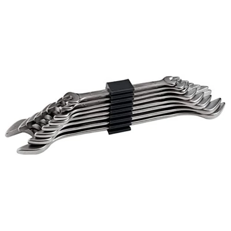 Bahco 6M/8C Double Open End Wrenches Set, Silver/Black