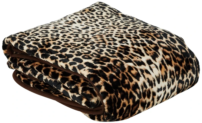Gözze - Premium Cuddly Blanket, Cashmere Feel, High Fabric Weight 500 g/m², 150 x 200 cm - Leopard