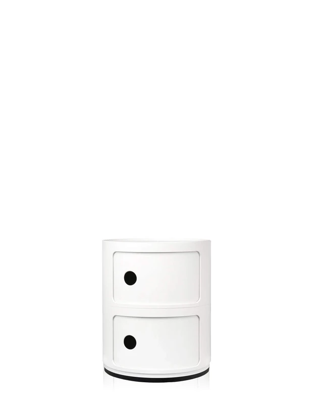 Kartell Componibile 2-Element White Stacking Chair - 32x32x40 cm, ABS